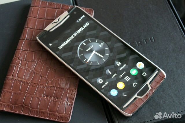 Vertu Constellation X Dark Brown Crocodile