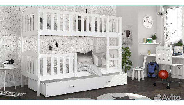 Новая двухърусная кровать с матрасами 190*80 Новая двухърусная кровать с матрасами 190*80