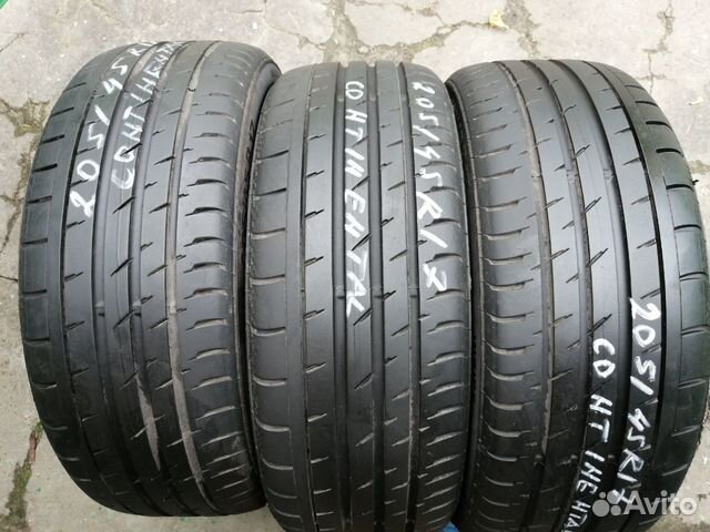 205/45/17 R17 RUN-flat contisportcontact-3. (3-3Л)