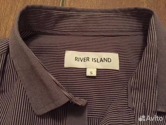 Рубашка River Island (Красная, в полоску)
