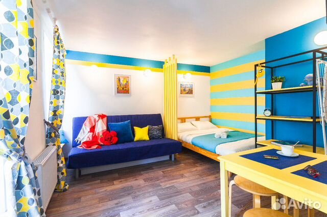 

Квартира-студия, 23 м², 2 кровати