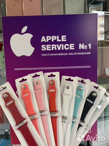 Силиконовые ремешки на Apple Watch 38/40/42/44mm Силиконовые ремешки на Apple Watch 38/40/42/44mm