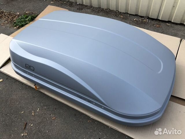 Автобокс Магнум 350 Серый карбон быстросъём №314