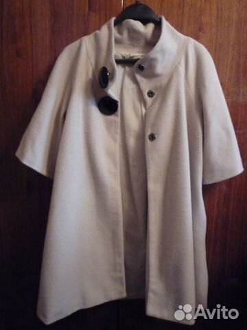 Полупальто весна рукава 3-4 молочно кремовое Полупальто весна рукава 3-4 молочно кремовое