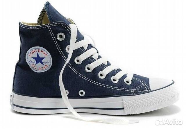 Кеды Convers Dark Blue unisex high Размеры 35-45 Кеды Convers Dark Blue unisex high Размеры 35-45