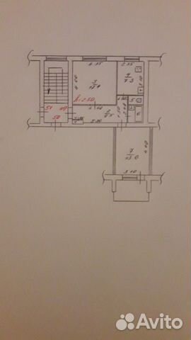 2-к квартира, 56 м², 2/5 эт.