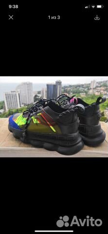 Кроссовки Versace Chain Reaction унисекс р.42