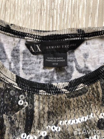Топ со стразами Armani exchange Топ со стразами Armani exchange