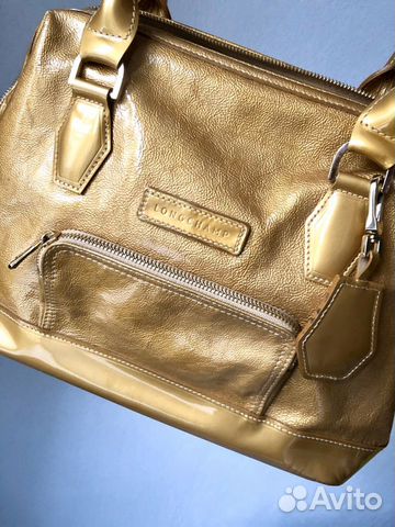 Золотая сумка longchamp винтаж оригинал