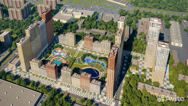 1-к квартира, 34.2 м², 35/45 эт. 1-к квартира, 34.2 м², 35/45 эт.