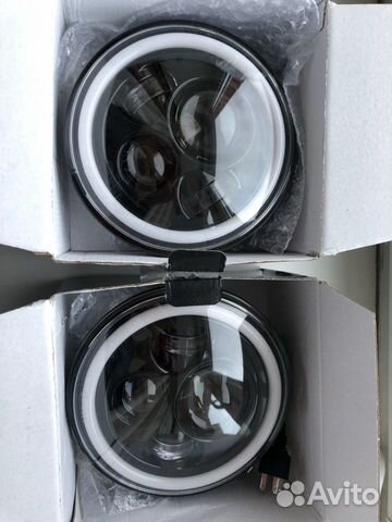 Светодиодные LED фары оптика Нива, УАЗ Светодиодные LED фары оптика Нива, УАЗ