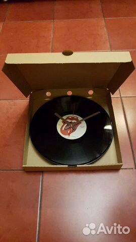 Часы из винилового диска Rolling Stones Часы из винилового диска Rolling Stones