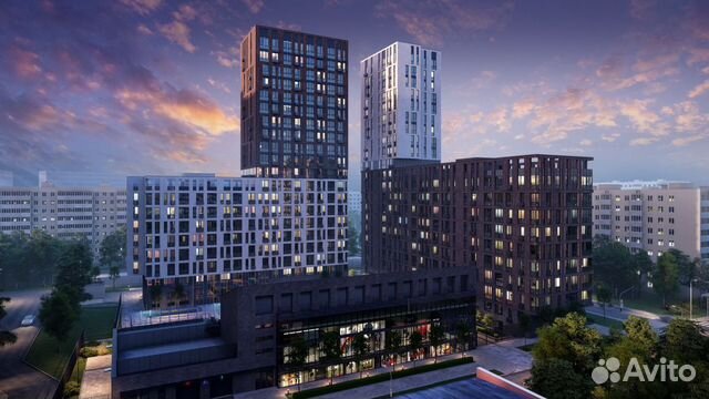 1-к квартира, 38 м², 19/20 эт. 1-к квартира, 38 м², 19/20 эт.