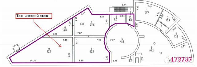 Сдам помещение свободного назначения, 372.1 м²