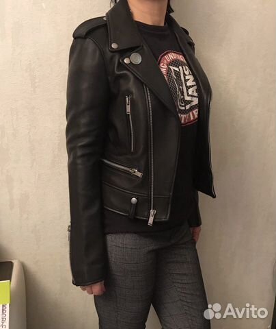 Кожаная куртка Saint Laurent