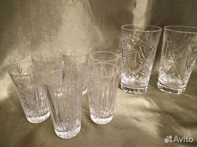 Рюмки и бокалы разные. Хрусталь