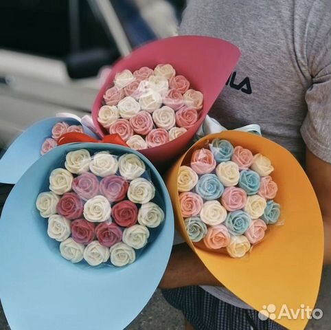 Букет из шоколадных роз Букет из шоколадных роз