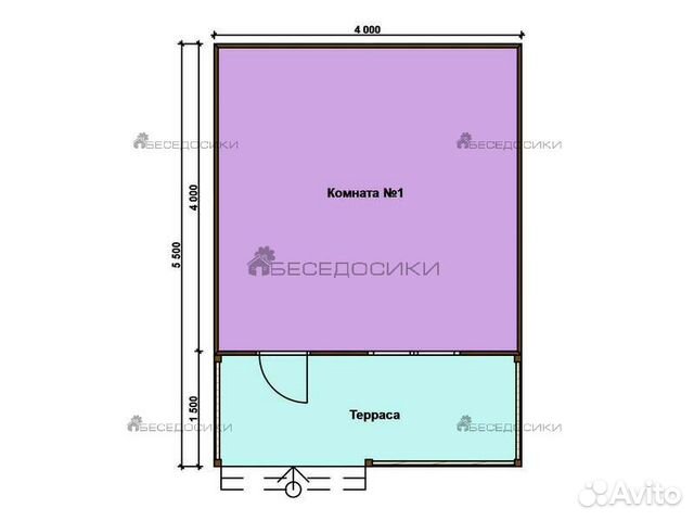 Щитовой дом 4х5,5 м 