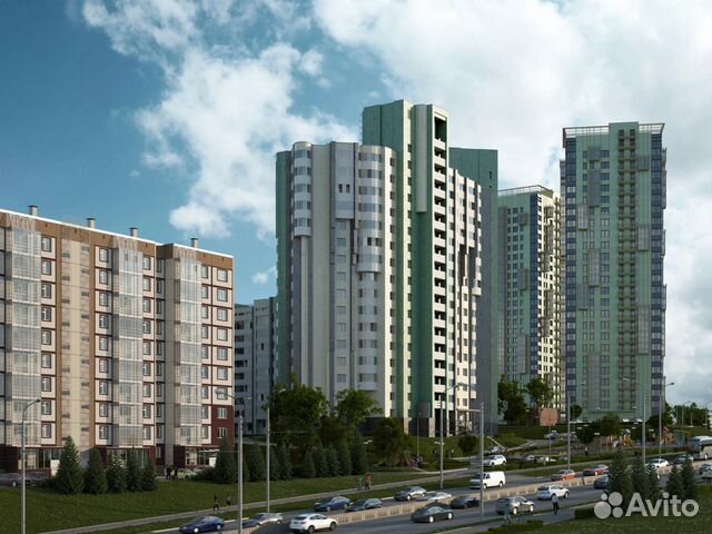 1-к квартира, 49.4 м², 6/16 эт. 1-к квартира, 49.4 м², 6/16 эт.
