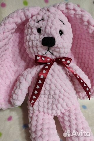 Зефирный зайка амигуруми