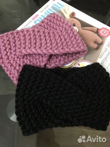 Повязка вязаная