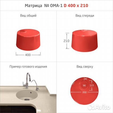 Матрицы для производства интегрированных моек