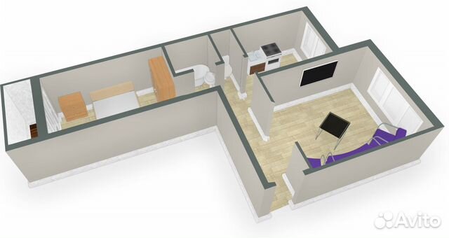 2-к квартира, 51.8 м², 7/14 эт. 2-к квартира, 51.8 м², 7/14 эт.