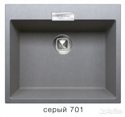Кухонная мойка tolero loft TL-580 / Серый Кухонная мойка tolero loft TL-580 / Серый