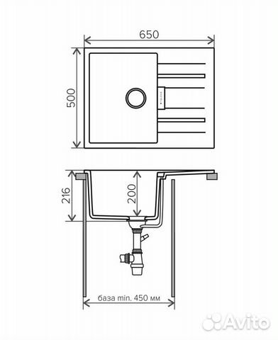 Кухонная мойка tolero loft TL-650 / Черный Кухонная мойка tolero loft TL-650 / Черный