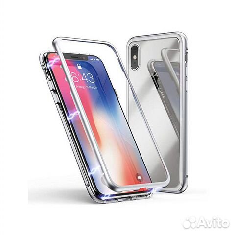 Магнитный чехол на iPhone Xs Max, XR, X, 7+8+