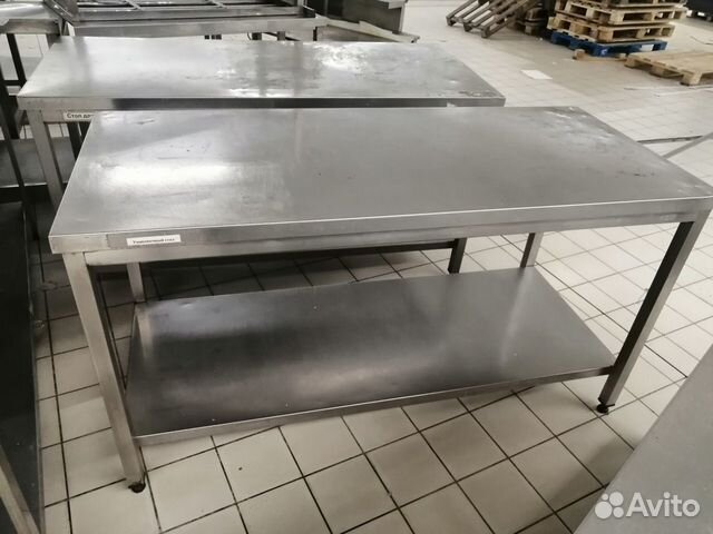Стол из нержавейки с полкой 1600/700 Стол из нержавейки с полкой 1600/700