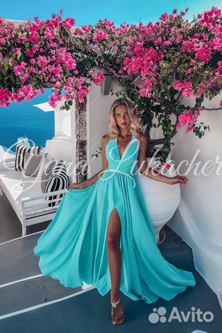 Платье «Афродита» бирюзовое Yana Lukacher Платье «Афродита» бирюзовое Yana Lukacher