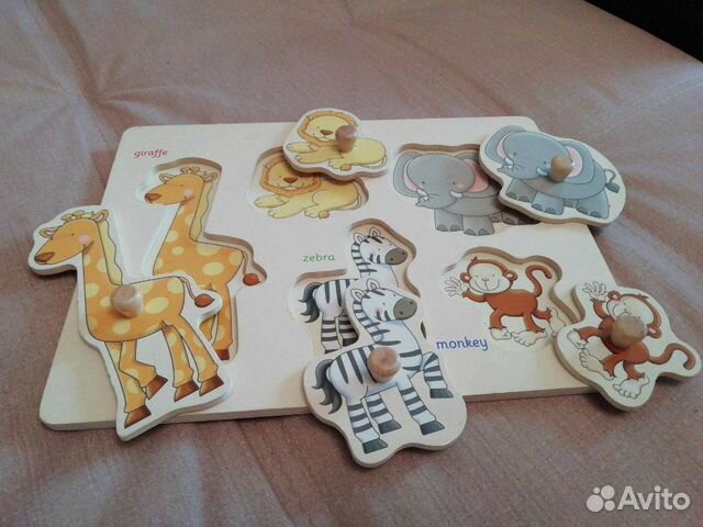 Деревянный пазл для малышей