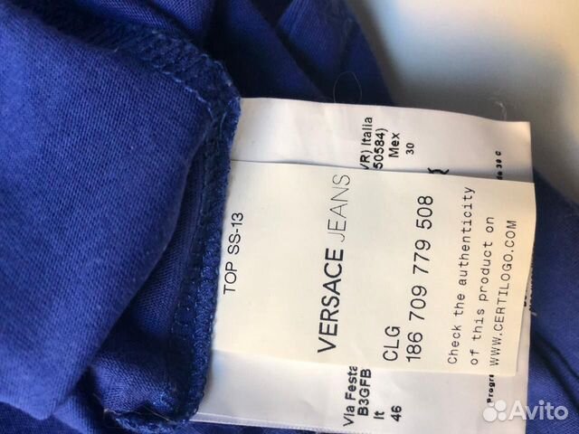 Футболка новая Versace Jeans S Футболка новая Versace Jeans S