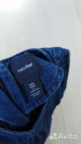 Джинсовый сарафан baby Gap, 6-12 месяцев Джинсовый сарафан baby Gap, 6-12 месяцев