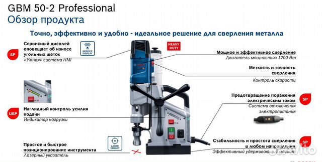 Новинка. Магнитная дрель Bosch GBM 50-2 Новинка. Магнитная дрель Bosch GBM 50-2