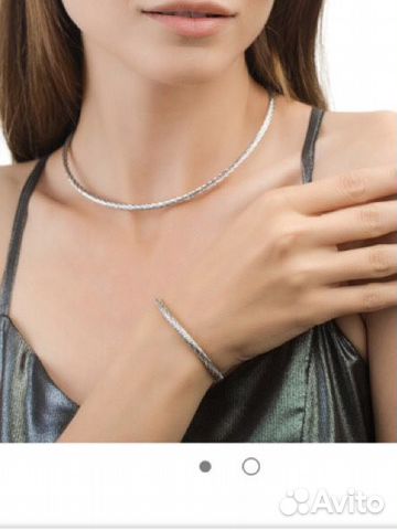 Серебряный браслет+ цепочка