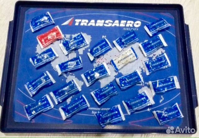 Салфетки, поднос Transaero(Трансаэро)