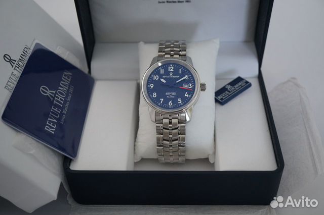 Часы механика новые Revue Thommen 40мм на браслете