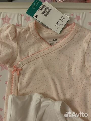 Новые боди, шорты, песочники H&M 4-6 мес Новые боди, шорты, песочники H&M 4-6 мес