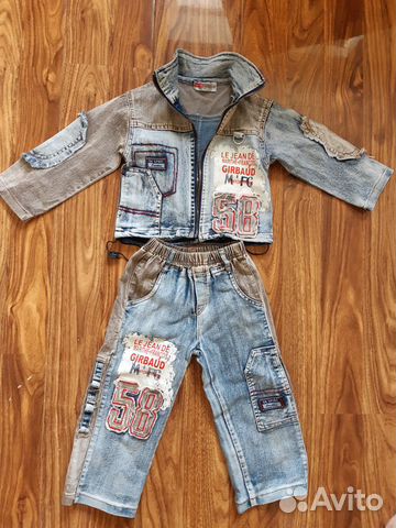 Продам детский джинсовый костюм