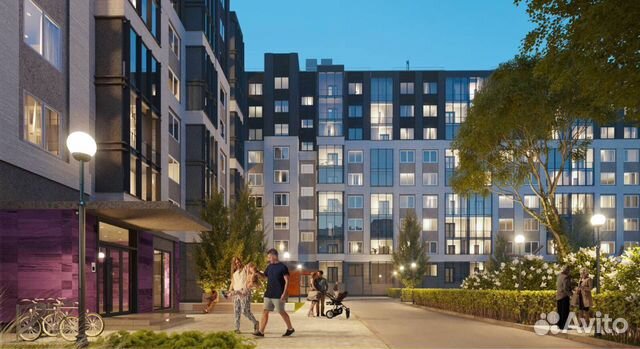2-к квартира, 53.7 м², 1/9 эт.