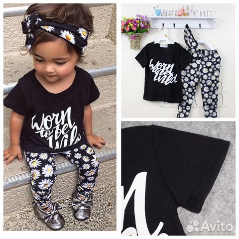 Одежда для девочки 12-24 месяца, 1-2 года, стильны