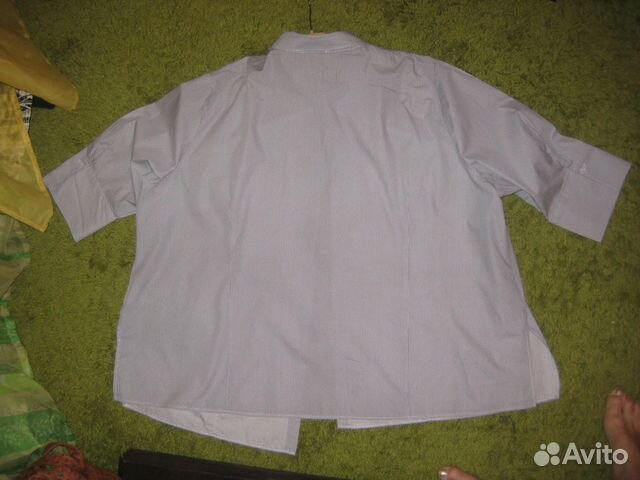 Классная рубашка Ulla Popken Германия р. 70 хлопок