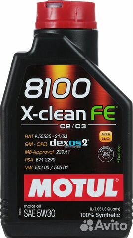 Моторное масло Motul 8100 X-clean FE 5W30 (1л) Моторное масло Motul 8100 X-clean FE 5W30 (1л)