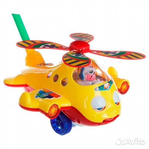 Каталка 1190 с тростью Вертолетик Play Smart Каталка 1190 с тростью Вертолетик Play Smart