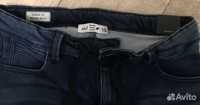 Брюки- джинсы sela (jogger fit medium waist) Брюки- джинсы sela (jogger fit medium waist)