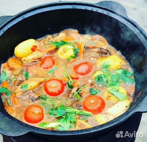 Комплект казан узбекский + печь для казана Комплект казан узбекский + печь для казана