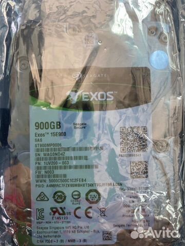 Жесткий диск новый для сервера Seagate Exos 900 gb