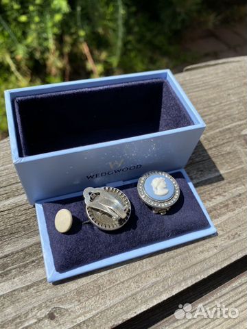 Wedgwood клипсы Венера, серебро, Англия